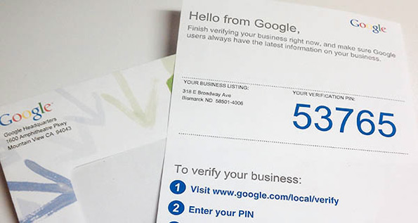 Google Business postcard