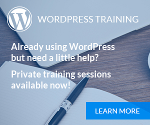 WordPress Training Banner