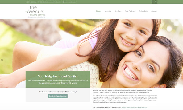The Avenue Dental Website