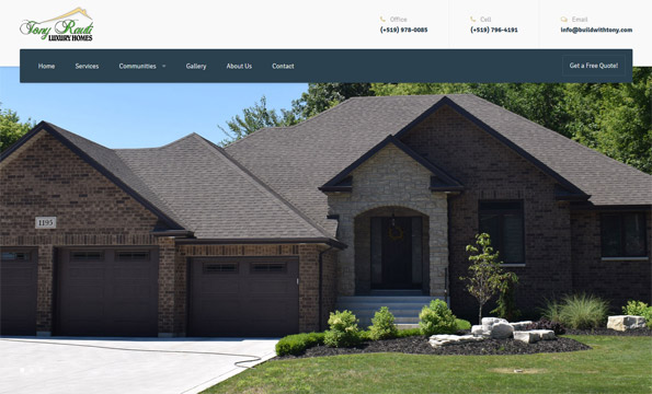 Tony Rauti Luxury Homes Website